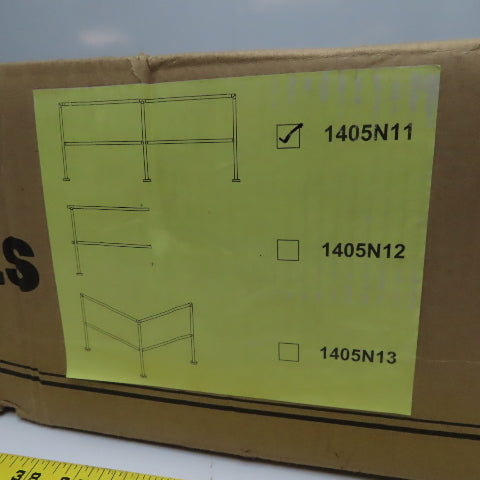 Lavi 1405N11 12' x 42" Prefabricated Stainless Steel Crowd Control Railing Kit
