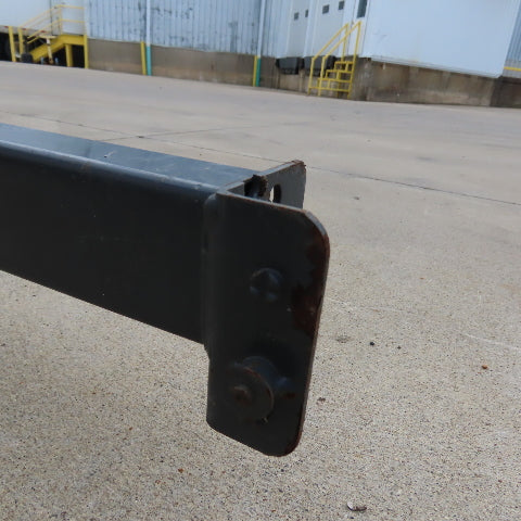 97" x 2.5" T x 3" W Shaved Pin Pallet Racking Beam Shelf 2-Pin Used Lot Of 4