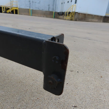 97" x 2.5" T x 3" W Shaved Pin Pallet Racking Beam Shelf 2-Pin Used Lot Of 4
