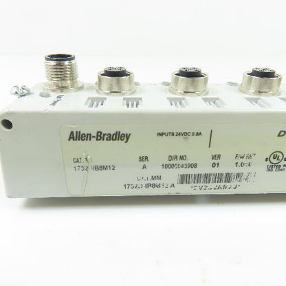 Allen-Bradley 1732D-IB8M12 8-Point DeviceNet ArmorBlock Input Module 24VDC