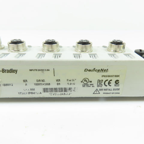 Allen-Bradley 1732D-IB8M12 8-Point DeviceNet ArmorBlock Input Module 24VDC
