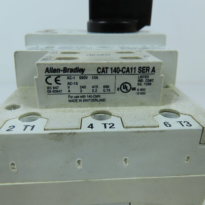 Allen Bradley 140-CMN-6300 Manual Motor Starter 600VAC 90FLA 40-63A Trip