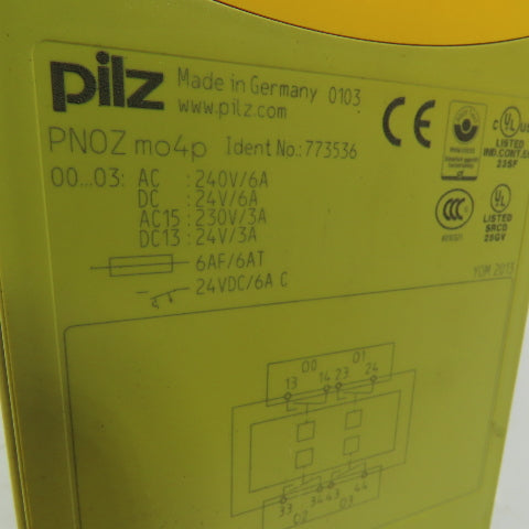 Pilz 773100 PNOZ m1p Safety Controller Base Unit w/3 Expansion Modules 24VDC