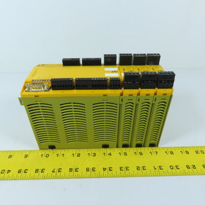 Pilz 773100 PNOZ m1p Safety Controller Base Unit w/3 Expansion Modules 24VDC