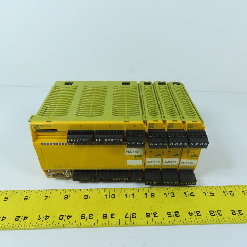 Pilz 773100 PNOZ m1p Safety Controller Base Unit w/3 Expansion Modules 24VDC