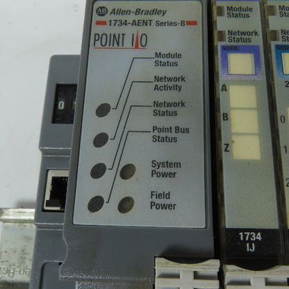 Allen-Bradley 1734-AENT EtherNet/IP POINT I/O Adapter W/5 I/O Modules 24VDC