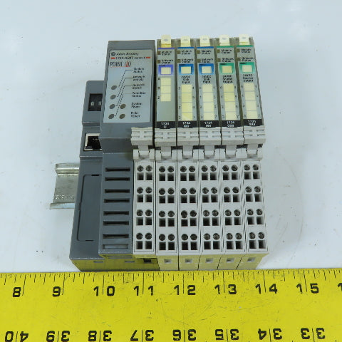 Allen-Bradley 1734-AENT EtherNet/IP POINT I/O Adapter W/5 I/O Modules 24VDC