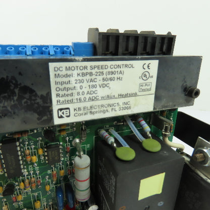 KB Electronics KBPB-225 8A DC Motor Speed Control 230VAC In 0-180VDC Out