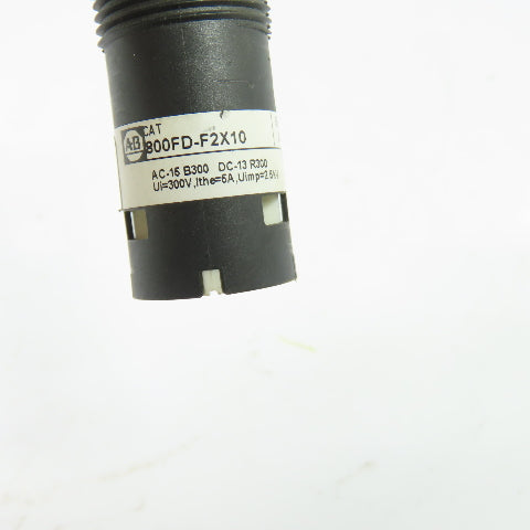 Allen-Bradley 800FD-F2X10 22mm Flush Momentary Push Button Black Ser A