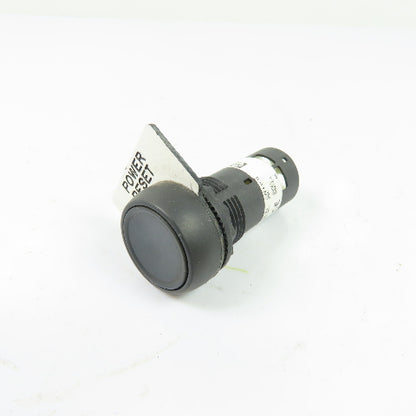 Allen-Bradley 800FD-F2X10 22mm Flush Momentary Push Button Black Ser A