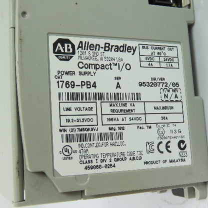 Allen-Bradley 1769-PB4 Ser A Compact I/O Power Supply