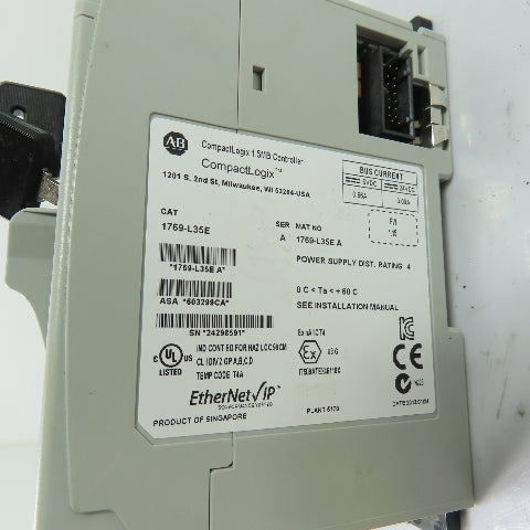 Allen-Bradley 1769-L35E CompactLogix 1.5MB EtherNet/IP Controller Ser A FW 1.15