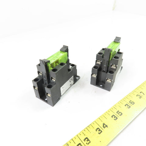 Elesta SRD-SIM4 Relay Socket w/ Plug-In Relay Module 8A 250VAC Lot of 2