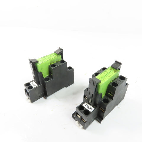 Elesta SRD-SIM4 Relay Socket w/ Plug-In Relay Module 8A 250VAC Lot of 2