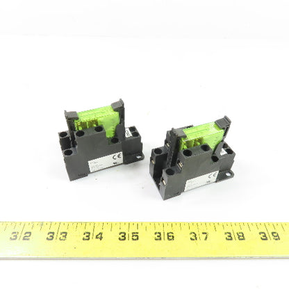 Elesta SRD-SIM4 Relay Socket w/ Plug-In Relay Module 8A 250VAC Lot of 2