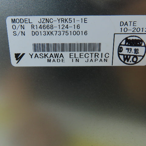 Yaskawa JZNC-YIF01-1E Robot CPU Servo Drive Module Rack Assembly