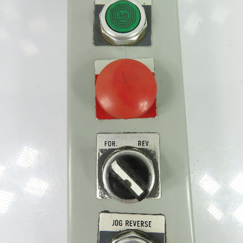 Allen-Bradley N/A Pushbutton Control Station w/E-Stop Start Stop 2-Pos. Switch