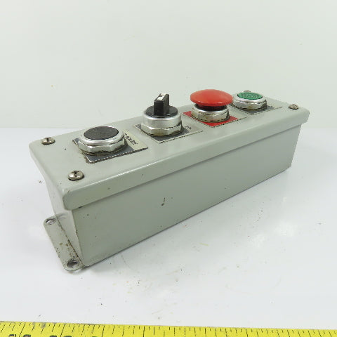 Allen-Bradley N/A Pushbutton Control Station w/E-Stop Start Stop 2-Pos. Switch