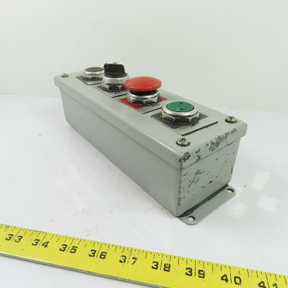 Allen-Bradley N/A Pushbutton Control Station w/E-Stop Start Stop 2-Pos. Switch