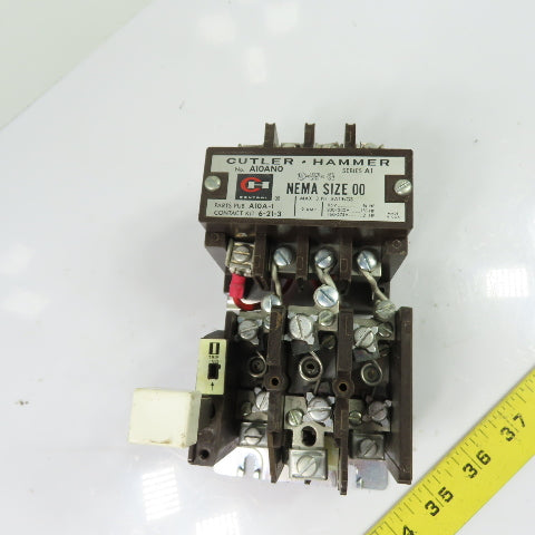 Cutler-Hammer A10AN0 NEMA Size 00 3-Pole Magnetic Contactor 9A 600V