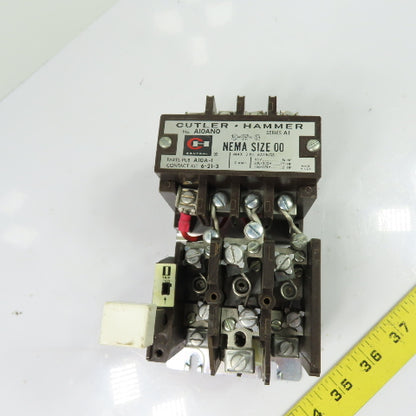 Cutler-Hammer A10AN0 NEMA Size 00 3-Pole Magnetic Contactor 9A 600V