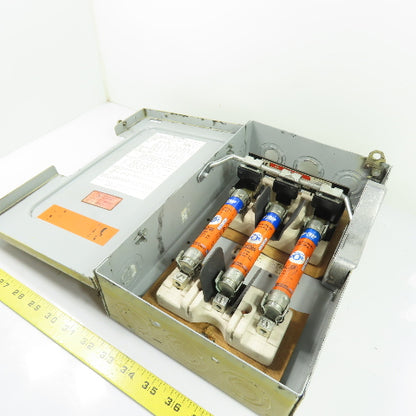 Siemens F351 30A 3-Pole Fusible Safety Disconnect Switch 600V