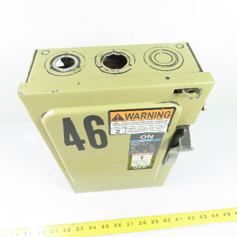 Siemens F351 30A 3-Pole Fusible Safety Disconnect Switch 600V