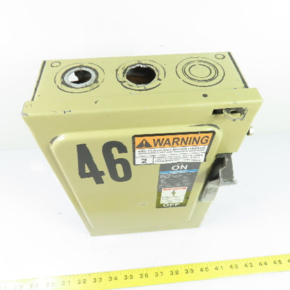 Siemens F351 30A 3-Pole Fusible Safety Disconnect Switch 600V