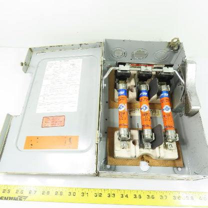 Siemens F351 30A 3-Pole Fusible Safety Disconnect Switch 600V