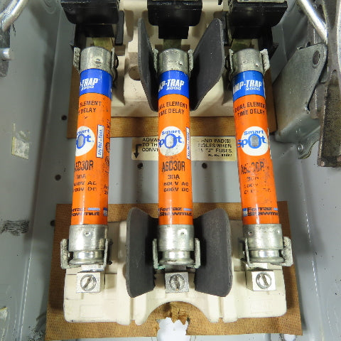 Siemens F351 30A 3-Pole Fusible Safety Disconnect Switch 600V