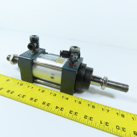 CHZZ SCJ50X25-25-S 50mm Bore 25mm Stroke Double Rod Air Cylinder