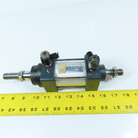 CHZZ SCJ50X25-25-S 50mm Bore 25mm Stroke Double Rod Air Cylinder