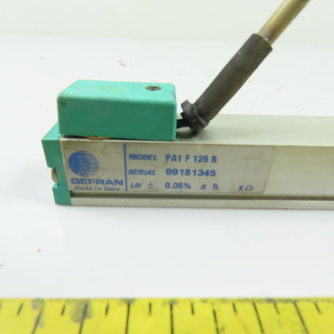 Gefran PA1-F-125-S 125mm Stroke Linear Displacement Transducer