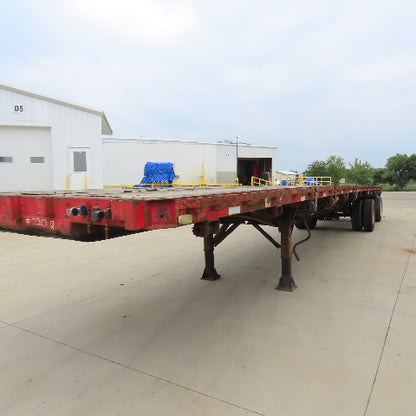 Dorsey 1993 48' x 8' Steel Flatbed Semi Trailer 2-Axle 80,000Lb Capacity