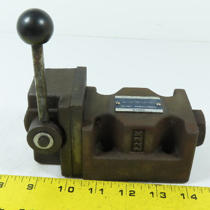 Yuken DMG-03-3D2-50 5/3 Way Closed Center Manual Hydraulic Spool Valve