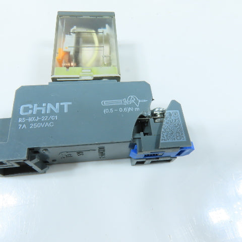 Schneider RXM2LB2BD 24VDC 2-Pole Relay w/ Socket Base 5A 250VAC Lot Of 8