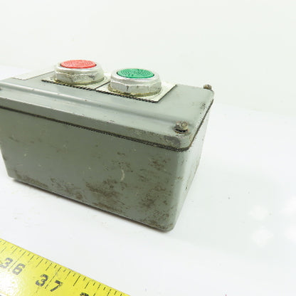 Allen-Bradley 2-Button Pushbutton Control Station Start/Stop 6"x4"x3"