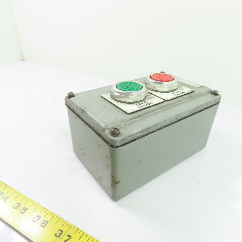 Allen-Bradley 2-Button Pushbutton Control Station Start/Stop 6"x4"x3"