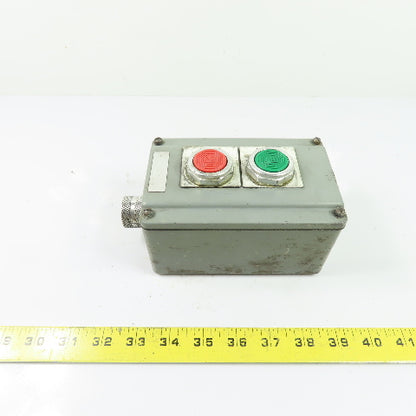 Allen-Bradley 2-Button Pushbutton Control Station Start/Stop 6"x4"x3"