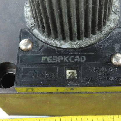Parker FG3PKCAD Hydraulic Pressure Relief Valve Sandwich Module