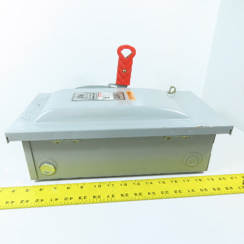 Siemens HF361 30A 3-Pole Fusible Safety Disconnect Switch 600V