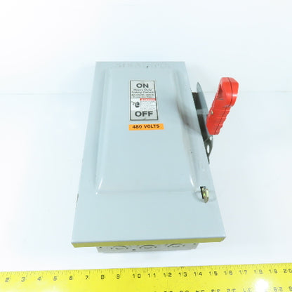 Siemens HF361 30A 3-Pole Fusible Safety Disconnect Switch 600V