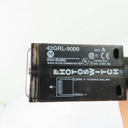 Allen-Bradley 42GRL-9000 Photoelectric Sensor Photoswitch 10-264VAC/DC Ser A