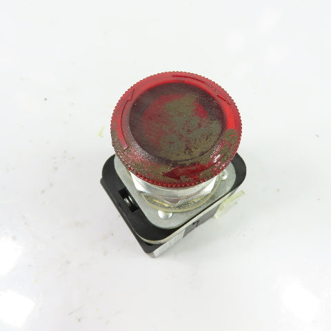 Allen-Bradley 800T-FXTQH2RA1 Illuminated Red Push-Pull Button 12-130V AC/DC