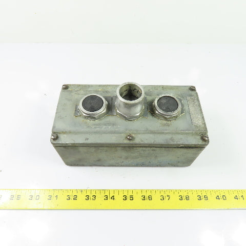 Allen Bradley 3-Button Pushbutton Control Station 7.5" x 3.75" x 3"
