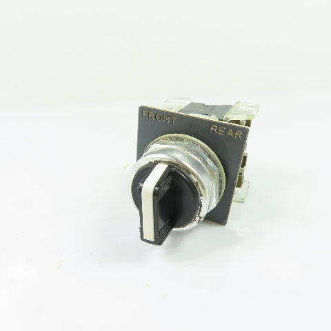 Allen-Bradley 800T-J91 2-Position Selector Switch 600V Ser T