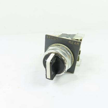 Allen-Bradley 800T-J91 2-Position Selector Switch 600V Ser T