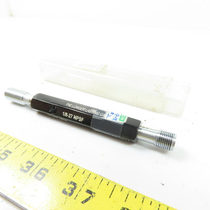 Hemco N/A 1/8-27 NPSF Thread Plug Gage GO PD .3692 NOTGO PD .3727