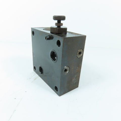 Parker FG3PKCAD Adjustable Hydraulic Pressure Relief Valve Manifold Block