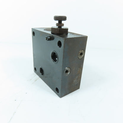Parker FG3PKCAD Adjustable Hydraulic Pressure Relief Valve Manifold Block